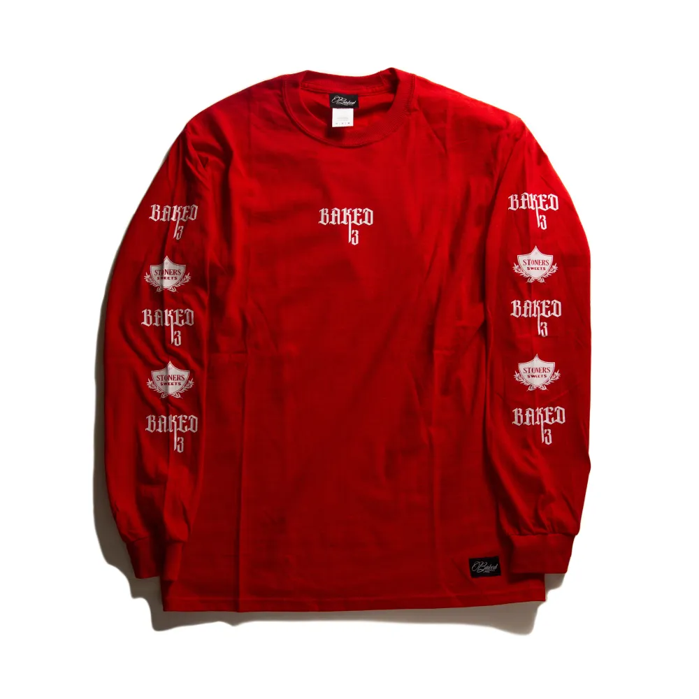 BAKED L/S T-Shirt Red
